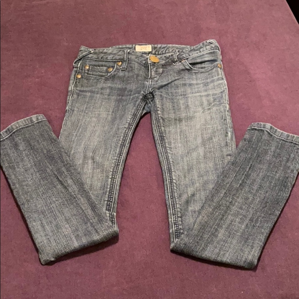 Free People Low Rise Skinny Jeans